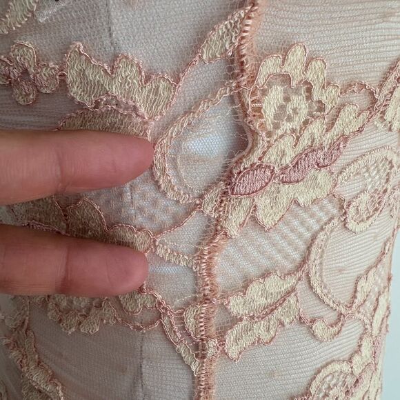 La Perla Bodysuit XS Lace Vintage Bustier Coquette Romantic Boudoir Italy Pin Up - Picture 8 of 16